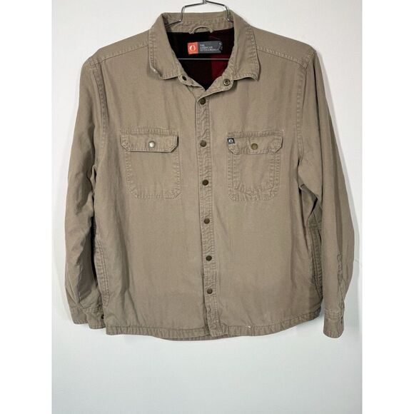Other - The American Outdoorsman Polar Fleece Lined Canvas‎ Shirt Jacket Heavy Duty Sz L